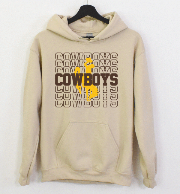 Shop Wyoming Cowboys on repeat Hoodie