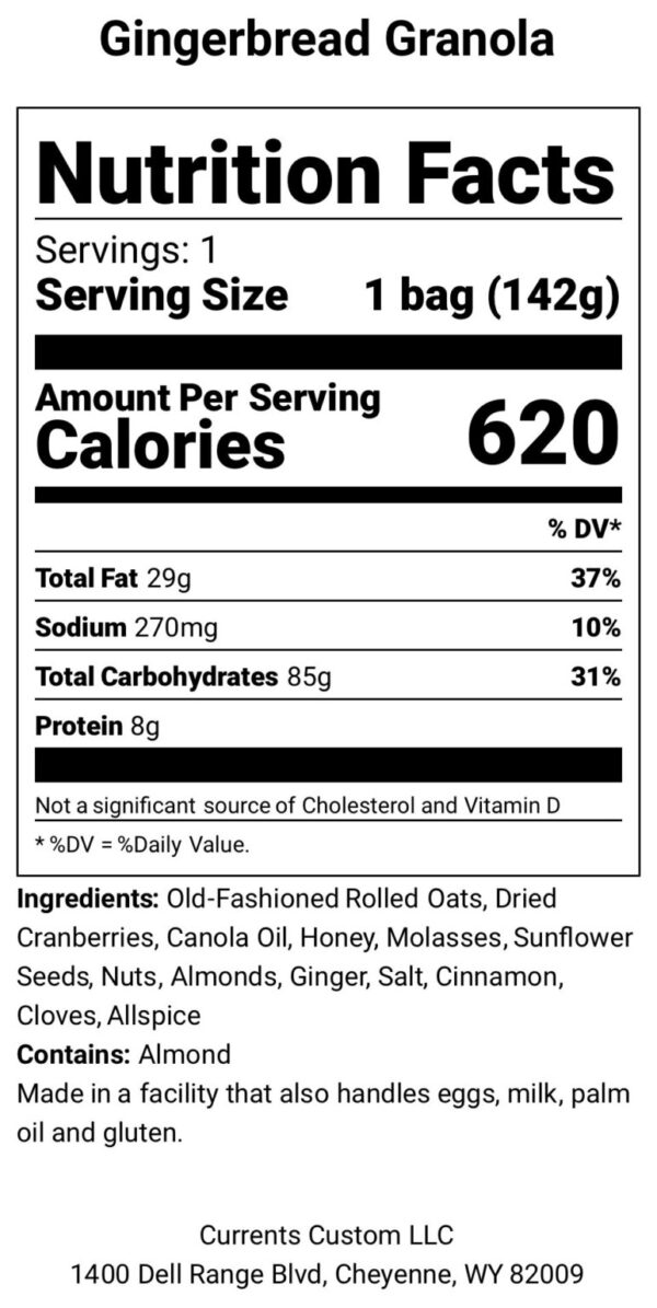 Shop Wyoming Gingerbread Granola