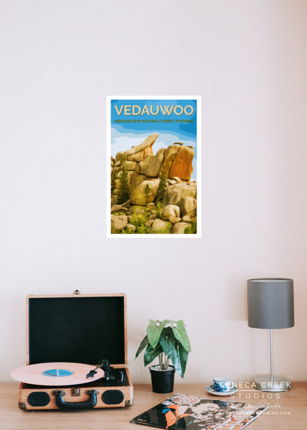 Shop Wyoming Vedawuoo, Medicine Bow National Forest 12×18 High Quality Poster Art Print – Original Artwork by Seneca Creek Studios
