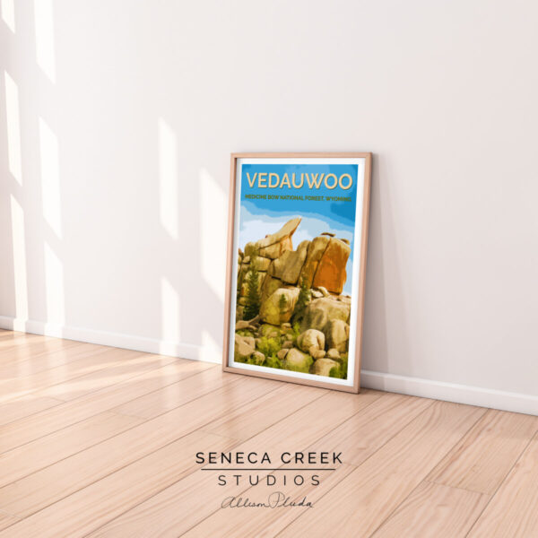 Shop Wyoming Vedawuoo, Medicine Bow National Forest 12×18 High Quality Poster Art Print – Original Artwork by Seneca Creek Studios