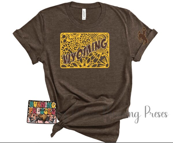 Shop Wyoming Wyoming State lattice T-shirt