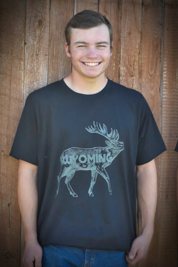 Shop Wyoming Men’s Wyoming Elk T-shirt or Hoodie