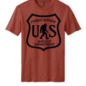 Shop Wyoming Forest Service Bigfoot Department T-Shirt
