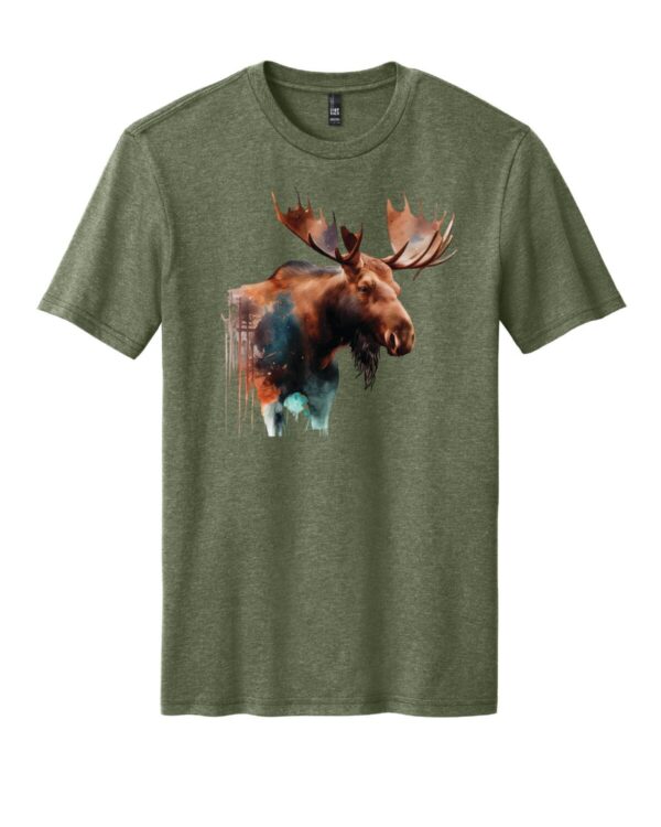 Shop Wyoming Watercolor Moose T-Shirt