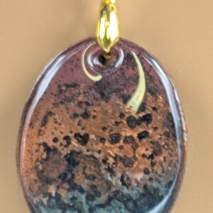 Shop Wyoming Oval Hairspray Mosaic Necklace