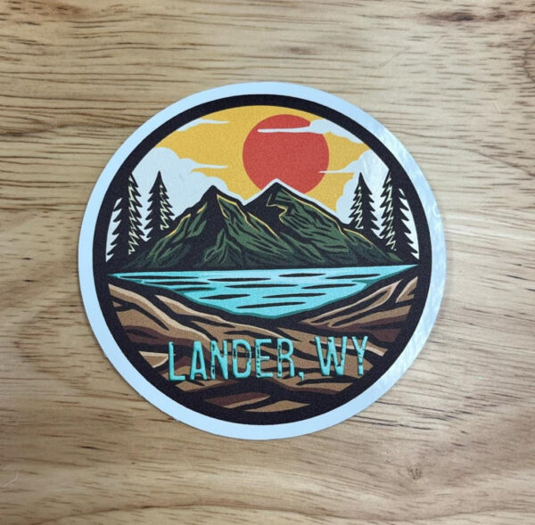 Shop Wyoming Lander Wy 3″ Sticker