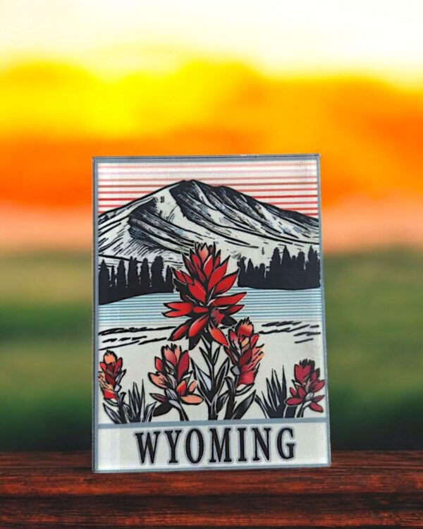 Shop Wyoming Wyoming Indian Paintbrush Acrylic Magnet