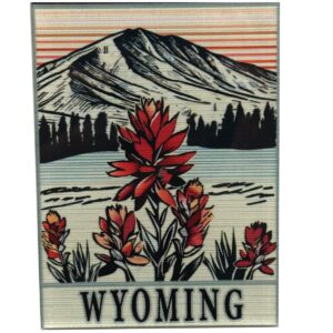 Shop Wyoming Wyoming Indian Paintbrush Acrylic Magnet