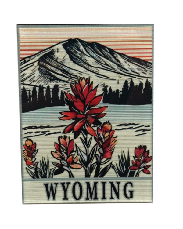 Shop Wyoming Wyoming Indian Paintbrush Acrylic Magnet
