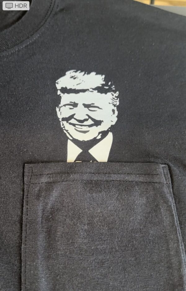 Shop Wyoming Trump Pocket Design T-Shirt