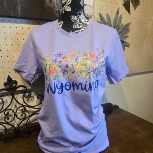Shop Wyoming Wildflowers in Spring Wyoming~ Lavender Bella Tee