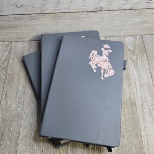 Shop Wyoming Big Bucking Horse Note Pad w/pen ~ Grey & Leaves