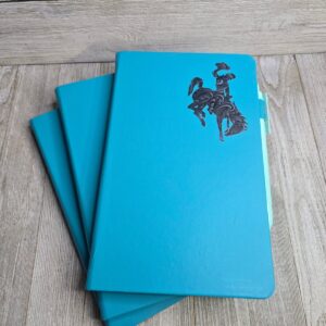 Shop Wyoming Big Bucking Horse Note Pad w/pen ~ Teal w/Black Tool