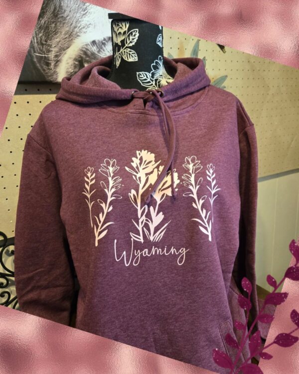 Shop Wyoming Wyoming Indian Paintbrush ~ Welt Pocket Hoodie