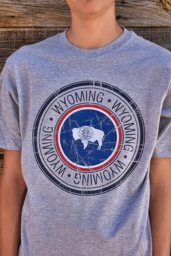 Shop Wyoming Wyoming State Seal Circle T-shirt