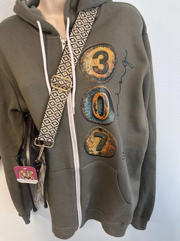 Shop Wyoming 307 Wyoming Crewneck or Zip Up Hoodie