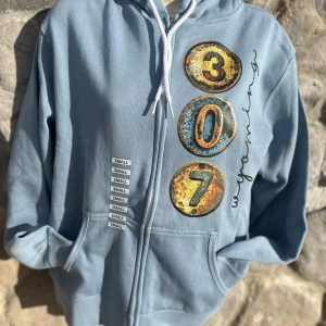 Shop Wyoming 307 Wyoming Crewneck or Zip Up Hoodie