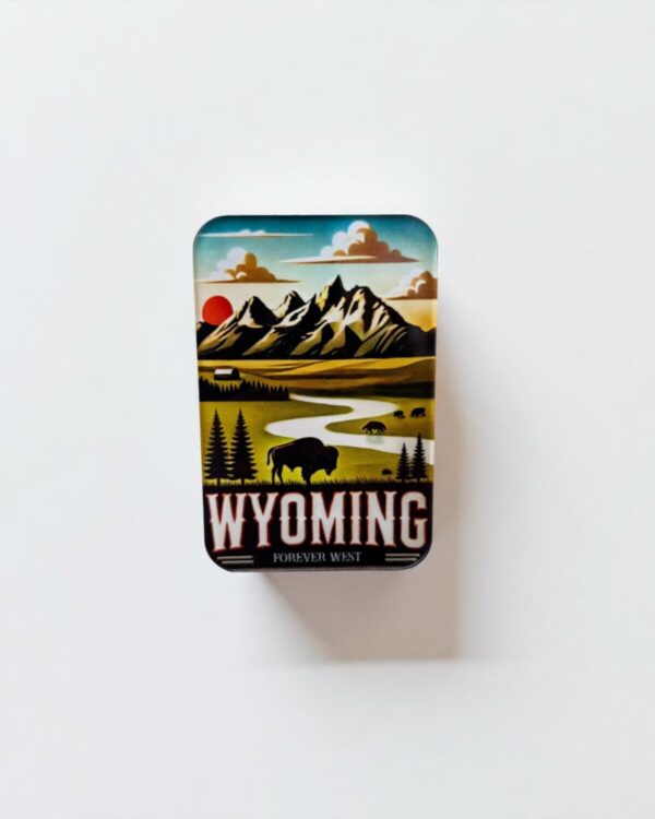 Shop Wyoming Wyoming Forever West Magnet – Scenic Bison Design