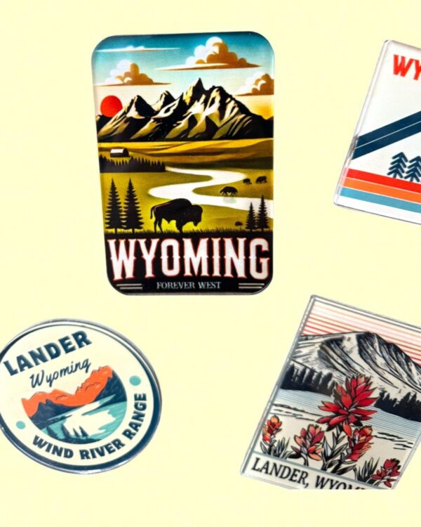 Shop Wyoming Wyoming Forever West Magnet – Scenic Bison Design