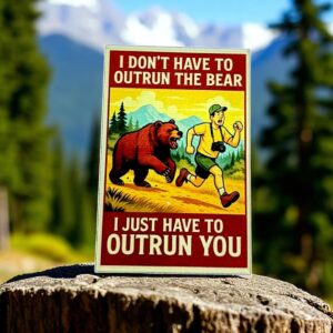 Shop Wyoming Outrun a Bear Magnet