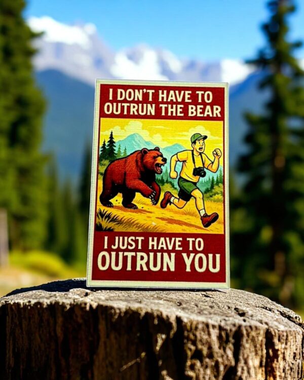 Shop Wyoming Outrun a Bear Magnet