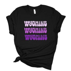 Shop Wyoming Ombre’ Wyoming Bella Black & Purples Tee