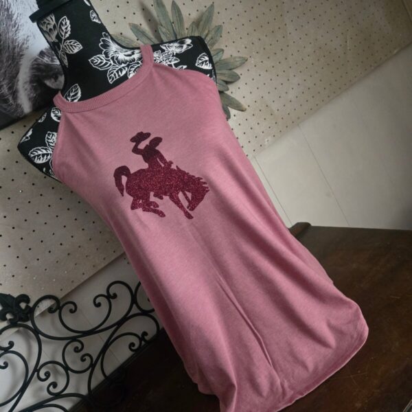 Shop Wyoming Mauve Rocker Tank ~Maroon Glitter Steamboat
