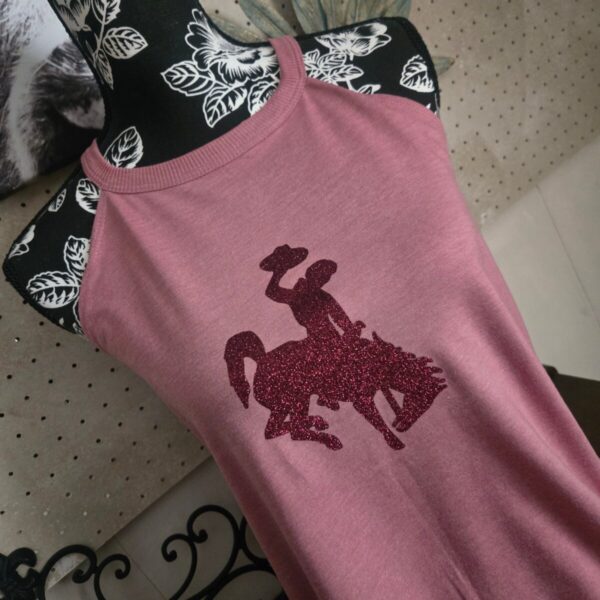 Shop Wyoming Mauve Rocker Tank ~Maroon Glitter Steamboat