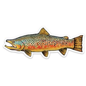 Shop Wyoming Trout Species Series – Brown Trout Sticker