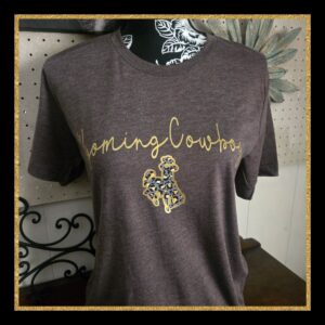 Shop Wyoming Wyoming Cowboys ~ Glitter Bucking Horse ~ Bella Tee