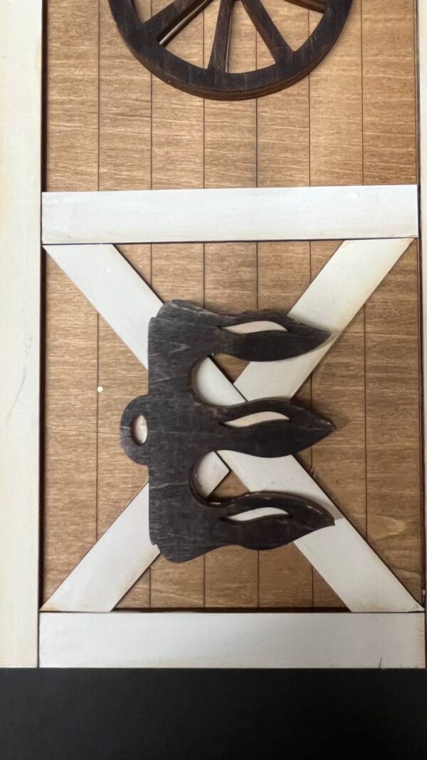 Shop Wyoming Rustic Barn Door LOVE Sign – Farmhouse Wall Decor, Hand-Painted Wooden Sign, Country Home Decor