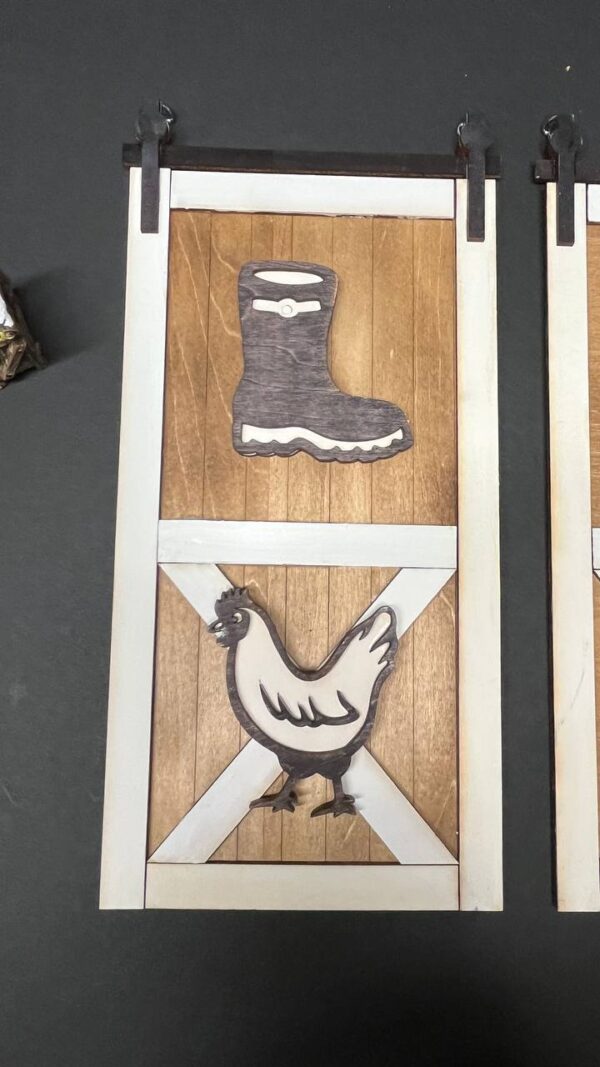 Shop Wyoming Rustic Barn Door LOVE Sign – Farmhouse Wall Decor, Hand-Painted Wooden Sign, Country Home Decor