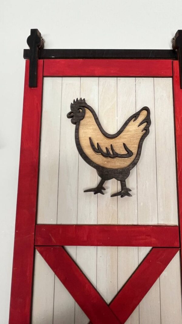 Shop Wyoming Rustic Barn Door “Farm Sweet Farm” Wooden Sign – Hand-Painted Farmhouse Wall Decor