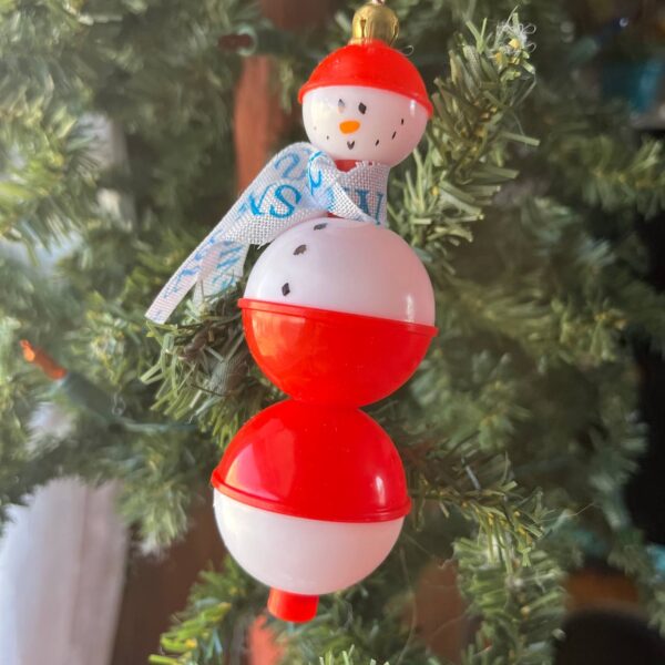 Shop Wyoming Fishing Bobber Snowman Ornament – 6″ Tall Outdoor Holiday Decor for Fishermen, Campers & Rustic Christmas Trees