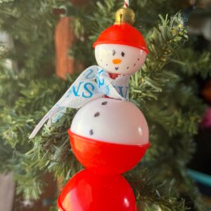 Shop Wyoming Fishing Bobber Snowman Ornament – 6″ Tall Outdoor Holiday Decor for Fishermen, Campers & Rustic Christmas Trees
