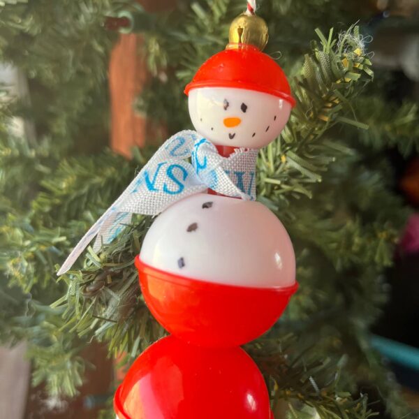Shop Wyoming Fishing Bobber Snowman Ornament – 6″ Tall Outdoor Holiday Decor for Fishermen, Campers & Rustic Christmas Trees