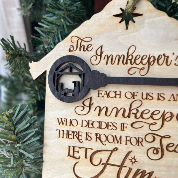 Shop Wyoming The Innkeeper’s Key Ornament – Christian Christmas Nativity Decor – Faith-Based Ornament for Tree – Religious Holiday Keepsake – 3.5” Wide
