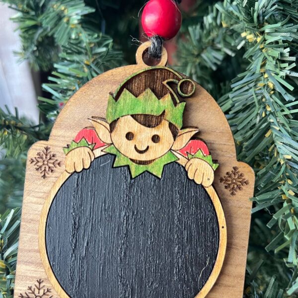 Shop Wyoming Christmas Countdown Elf Ornament – 5″ Tall Wooden Days Until Christmas Chalkboard – Holiday Elf Chalk Sign Tree Decoration