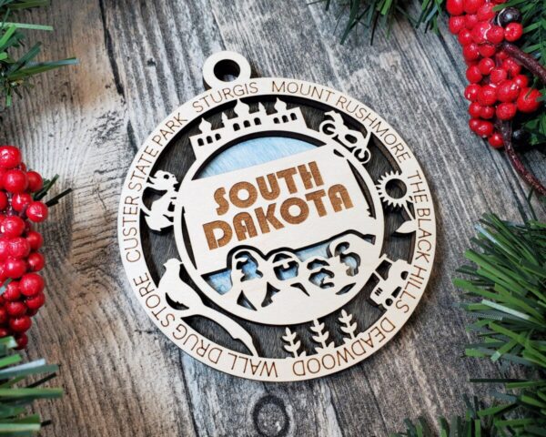 Shop Wyoming South Dakota Ornament – Mount Rushmore & Black Hills State Souvenir