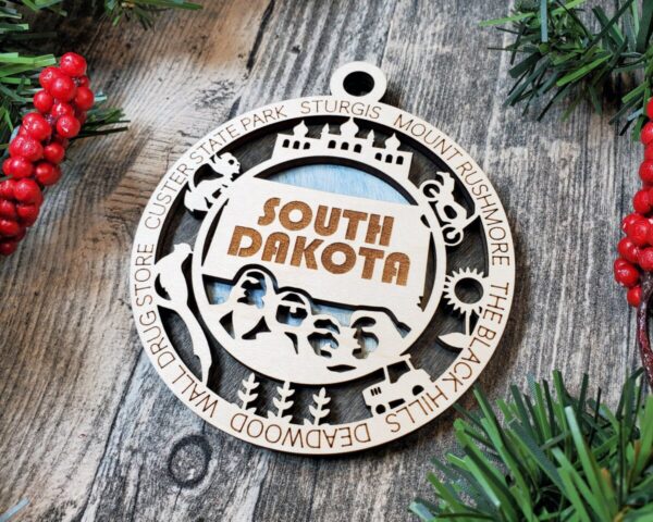 Shop Wyoming South Dakota Ornament – Mount Rushmore & Black Hills State Souvenir