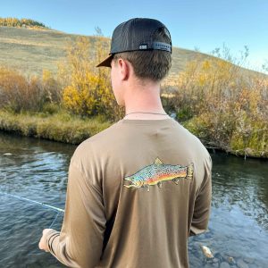 Shop Wyoming Brown Town Performance Long Sleeve Shop Wyoming Brown Town Performance Long Sleeve