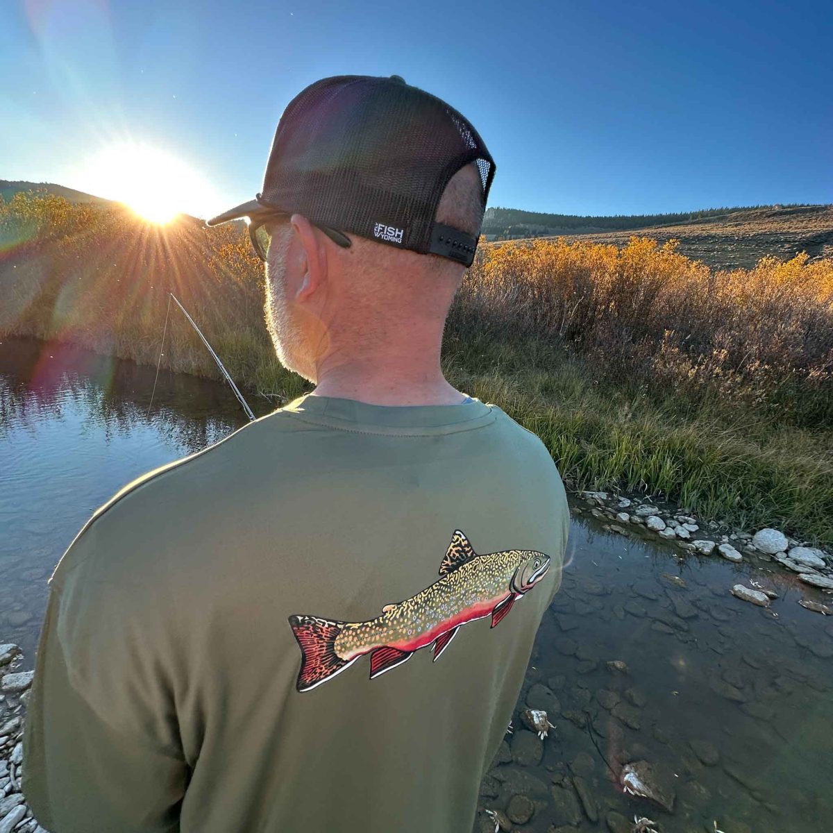 Shop Wyoming Chasing Brookies Performance Long Sleeve Shop Wyoming Chasing Brookies Performance Long Sleeve