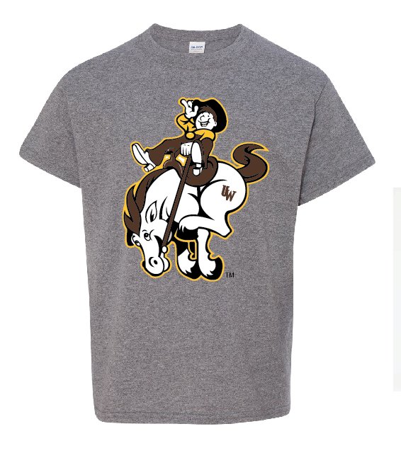 Shop Wyoming Wyoming Cowboy Youth Hoodie or T-Shirt Shop Wyoming Wyoming Cowboy Youth Hoodie or T-Shirt