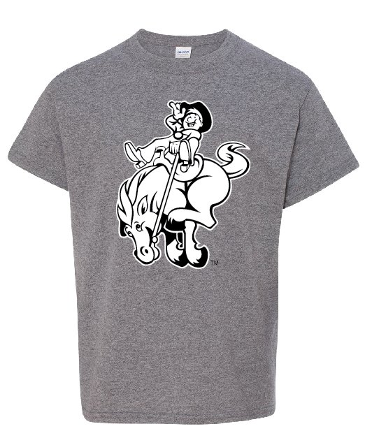 Shop Wyoming Wyoming Cowboy Youth Hoodie or T-Shirt Shop Wyoming Wyoming Cowboy Youth Hoodie or T-Shirt