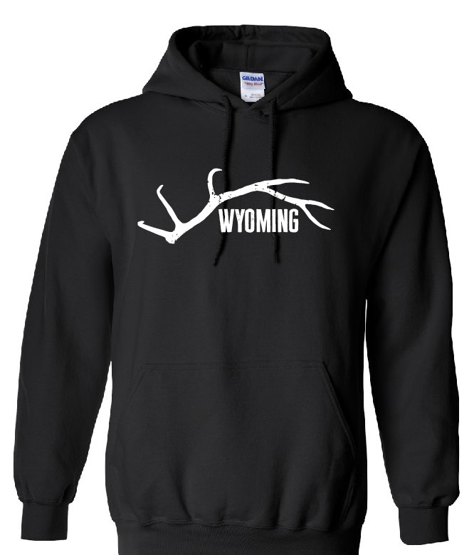 Shop Wyoming Wyoming Horns Hoodie or T-shirt Shop Wyoming Wyoming Horns Hoodie or T-shirt