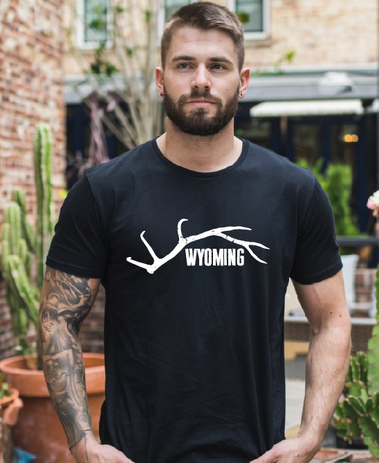 Shop Wyoming Wyoming Horns Hoodie or T-shirt Shop Wyoming Wyoming Horns Hoodie or T-shirt