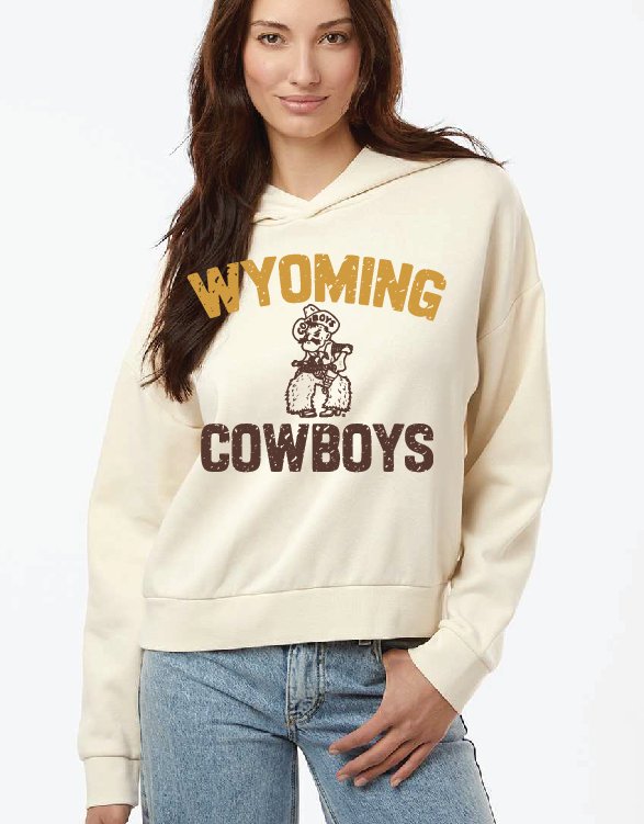 Shop Wyoming Women’s Wyoming Cowboys distressed Pistol Pete Hoodie Shop Wyoming Women’s Wyoming Cowboys distressed Pistol Pete Hoodie