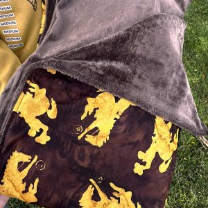 Shop Wyoming Wyoming Cowboys Minky Baby Blanket Shop Wyoming Wyoming Cowboys Minky Baby Blanket