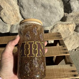 Shop Wyoming 20 OZ Glass snow globe Wyoming Tumbler