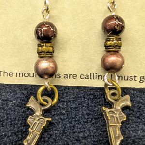 Shop Wyoming Earthtone Gun Charm Earrings